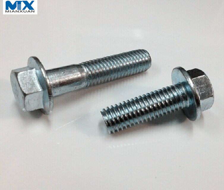 Pernos de brida hexagonal para construcción