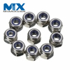 Tuerca hexagonal autoblocante con inserto de nailon