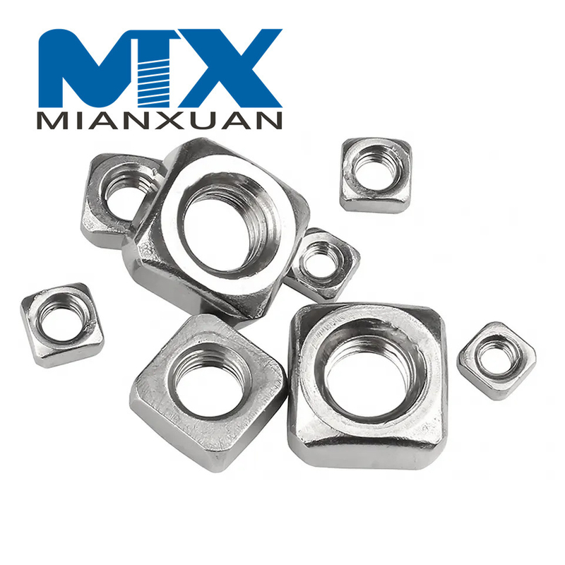 Tuerca hexagonal personalizada de alta calidad DIN557 Tuerca cuadrada de acero inoxidable 304