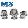 Tuerca de seguridad de nailon con brida hexagonal DIN1663