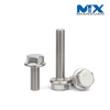 Perno de cabeza hexagonal DIN6921 de acero inoxidable con moleteado sin moleteado