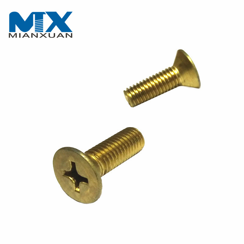 Tornillos de cabeza avellanada elevada SS304 DIN966 con ranura en cruz