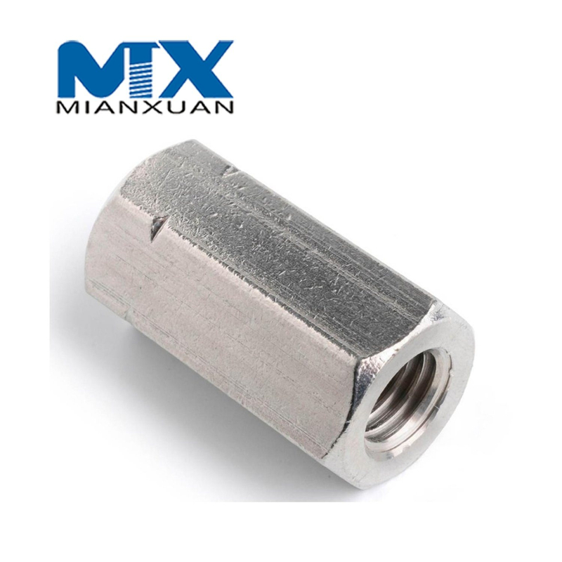 DIN6334 Tuerca hexagonal Acero al carbono Fabricante estándar Zinc negro