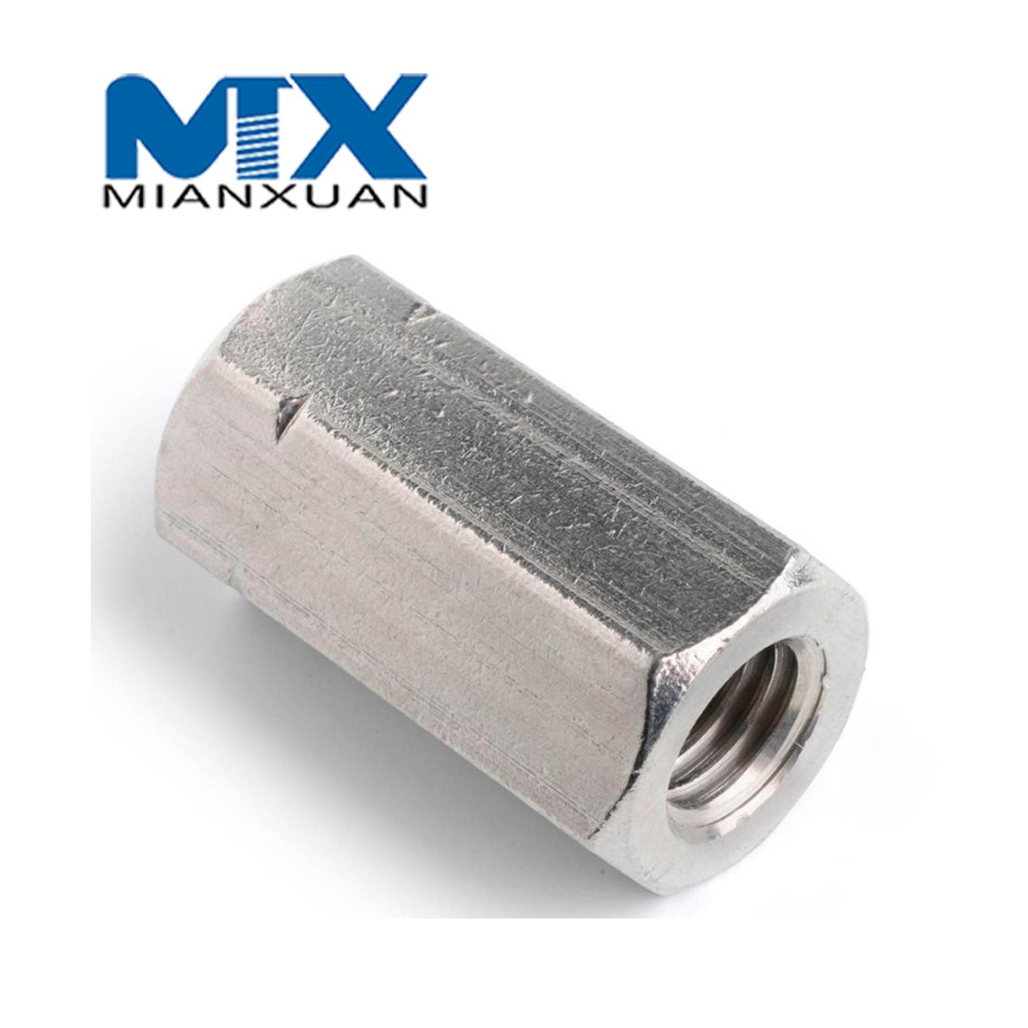 DIN6334 Tuerca hexagonal Acero al carbono Fabricante estándar Zinc negro