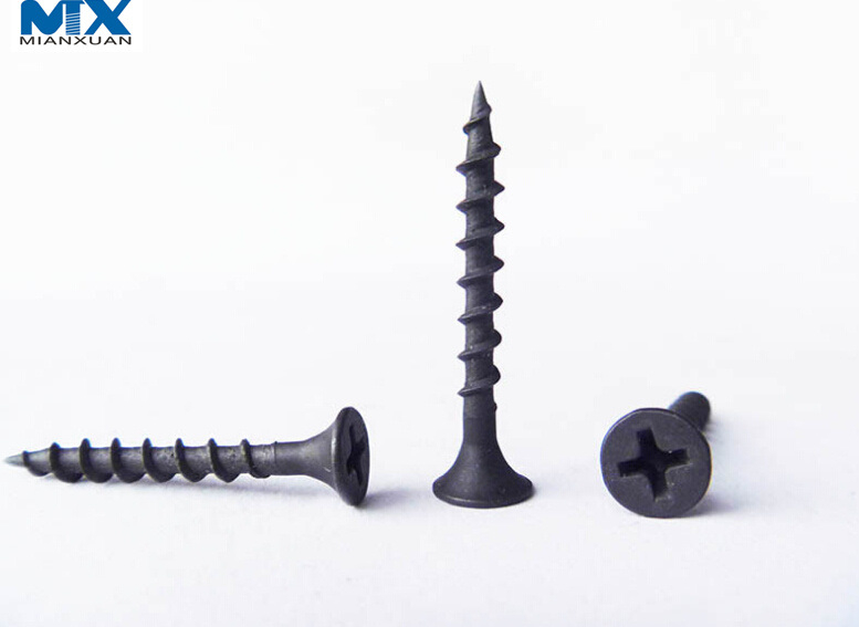 Tornillos para paneles de yeso de doble rosca con cabeza de corneta