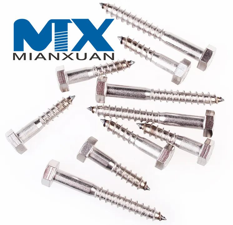 Tornillos para madera con cabeza hexagonal DIN 571