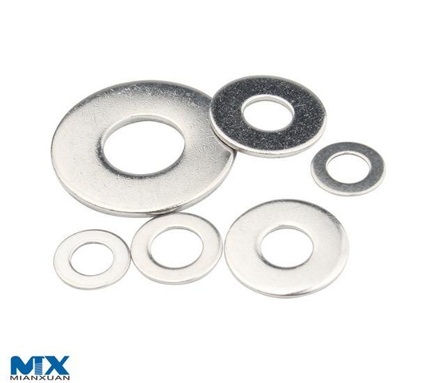 Arandelas planas de acero inoxidable para pernos