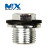 Aluminio magnético de encargo del tornillo de drenaje de aceite del tornillo de cárter de aceite de las piezas de adaptación automática