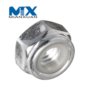 Tuerca de inserción de nailon hexagonal DIN985 Tuerca autoblocante DIN 985 Acero al carbono 4,8 8,8 10,9 12,9 M3 M4 M5 M6 M8 HDG Galvanizado en caliente