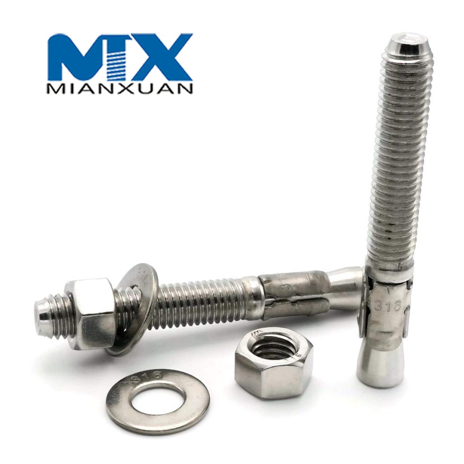 Anclaje de cuña de sujeción de expansión de acero al carbono de acero inoxidable de alta calidad de fábrica de China