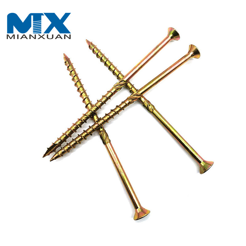 Tornillos para aglomerado con accionamiento Torx de cabeza avellanada y 6 puntas