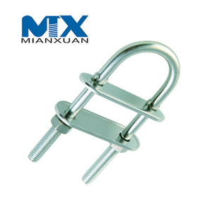 Acero al carbono 4,8 8,8 10,9 12,9 Sujetador de perno en U de acero dulce con tuerca hexagonal DIN3570 M3 M4 M5 M6 M8 HDG Galvanizado en caliente