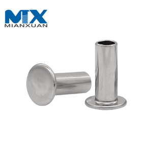 Tubo de remache hueco/tubular de aleación de material de latón personalizado tipo DIN7338