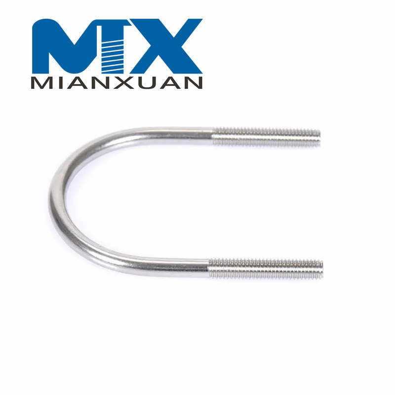 Perno en U curvo de acero inoxidable 316 DIN3570 304