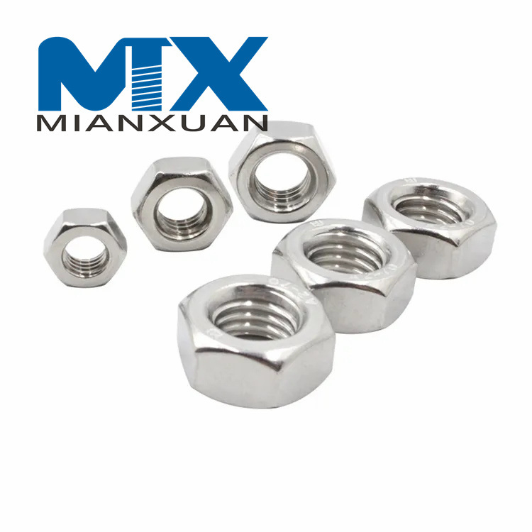 Tuercas hexagonales de acero inoxidable DIN934