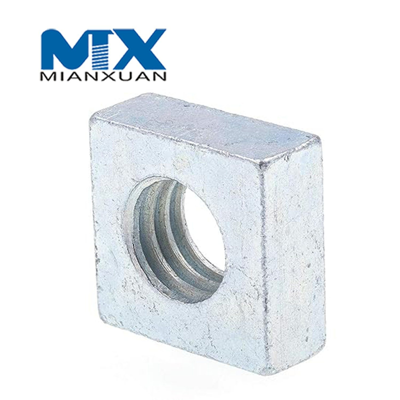 Inoxidable A2 A4 304 316 A2-70 A4-80 Tuerca cuadrada DIN 562 557 Tuerca cuadrada DIN557 DIN562 M24 M30 M36 M42 M48