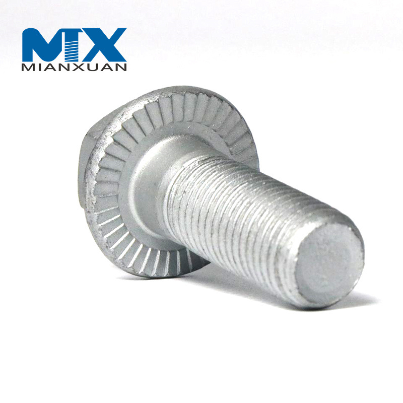 Pernos de brida de cabeza hexagonal Torx HDG M12 X 1,5 con dentado