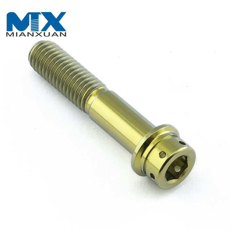 Tornillo de cabeza hexagonal de titanio con tornillo cónico de titanio DIN912 Baoji Engin
