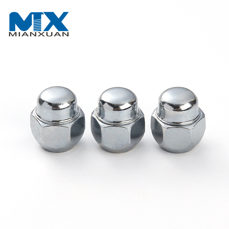 Tuercas de rueda de acero Tuercas de bloqueo cromadas Tuerca hexagonal automotriz
