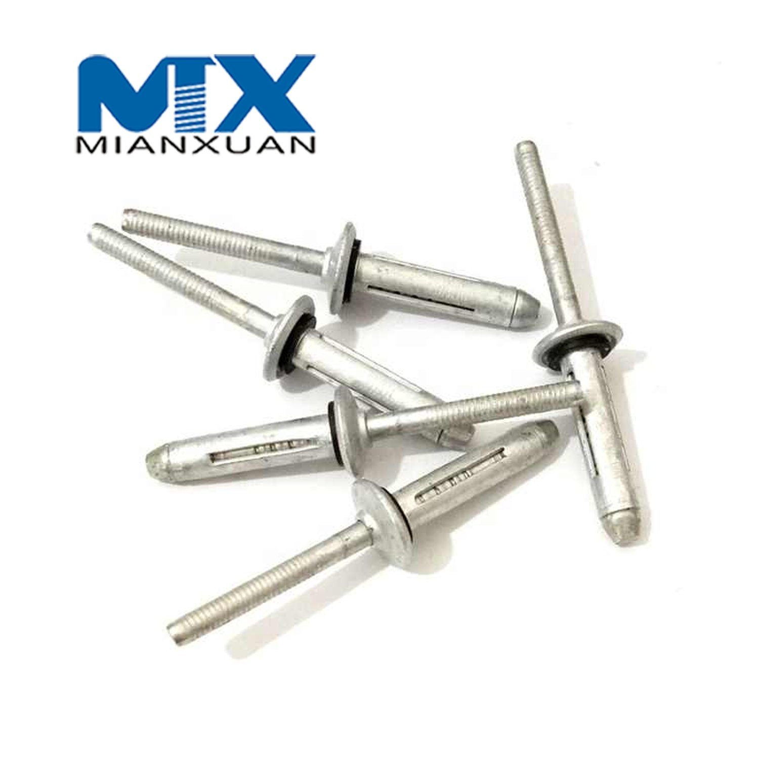 Remaches triples Bulb-Tite de aluminio para impermeabilización