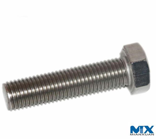 Pernos hexagonales de acero inoxidable con rosca completa