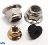 Tuercas hexagonales de acero al carbono con brida y con inserto no metálico
