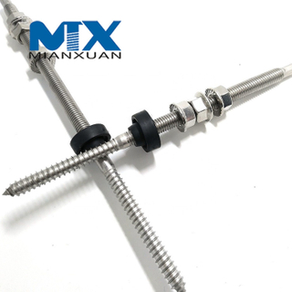 Perno de suspensión Rosca Fabricante de suspensión Tornillo Acero inoxidable A2-70 Doble