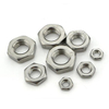 Tuercas delgadas hexagonales de acero inoxidable con chaflán en dos caras
