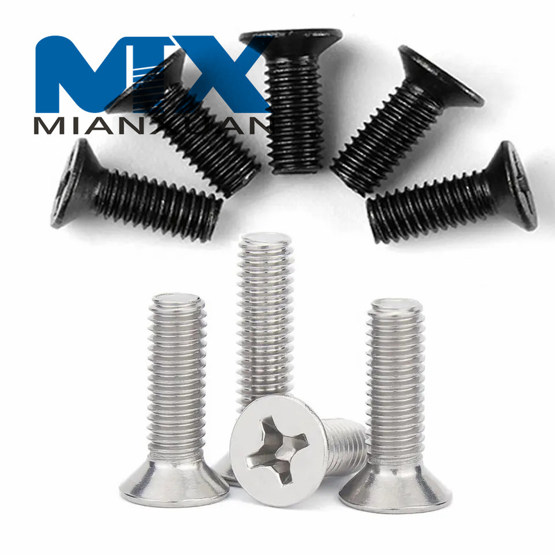 Tornillo de perno de máquina de cabeza plana DIN965 Phil
