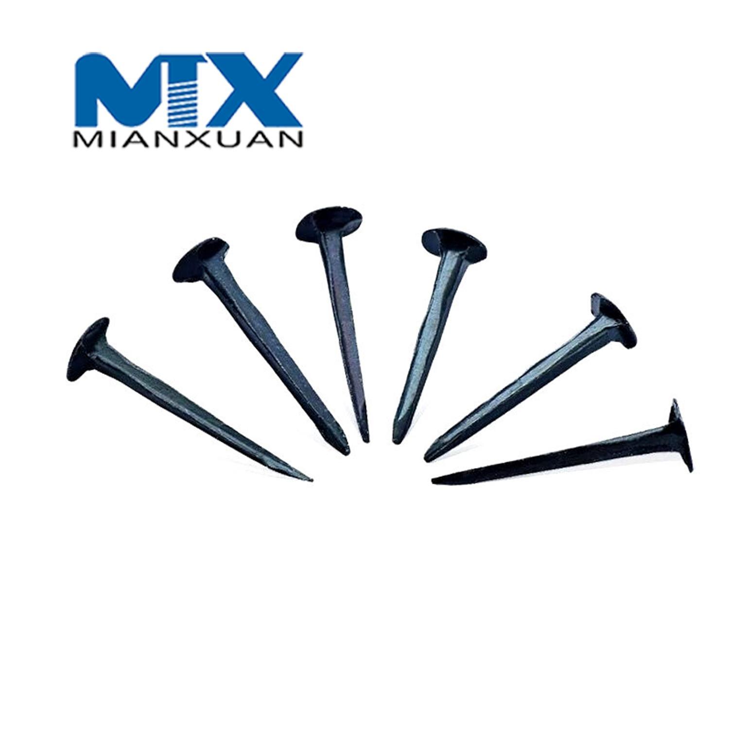 Tachuelas de acero de 1 pulgada / Clavo de cuerpo cuadrado de cabeza plana / Corte a mano azul