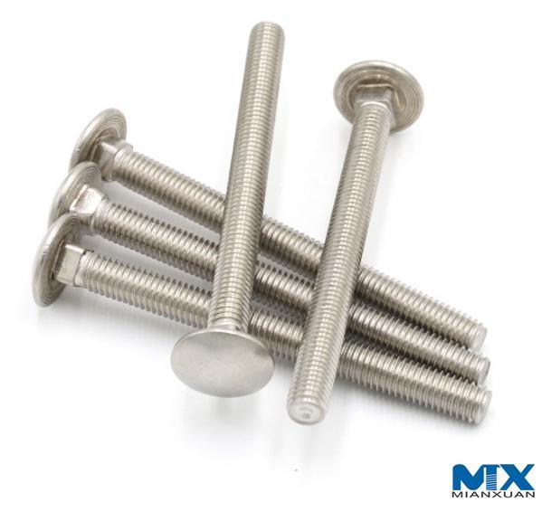 Pernos de carro de acero inoxidable/pernos de cuello cuadrado