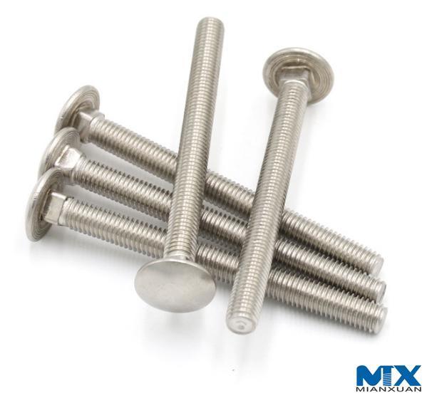 Pernos de carro de acero inoxidable/pernos de cuello cuadrado