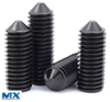 Tornillos de fijación hexagonales con punta cónica