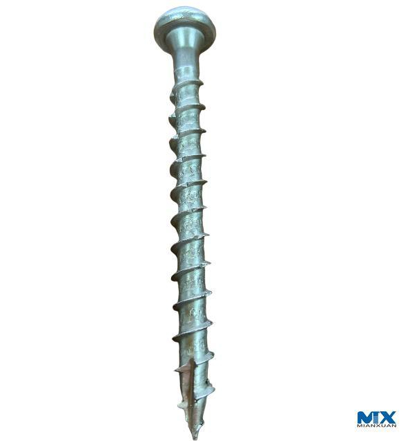 Tornillos para madera de acero inoxidable con cabeza de oblea para perfiles solares