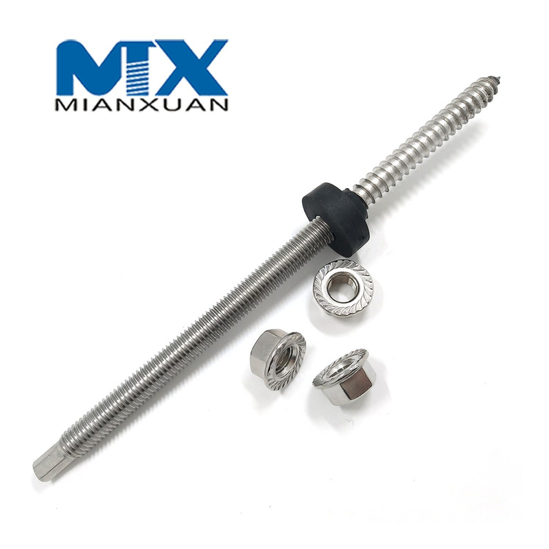 Perno de suspensión Rosca Tornillo de suspensión Acero inoxidable A2-70 Doble