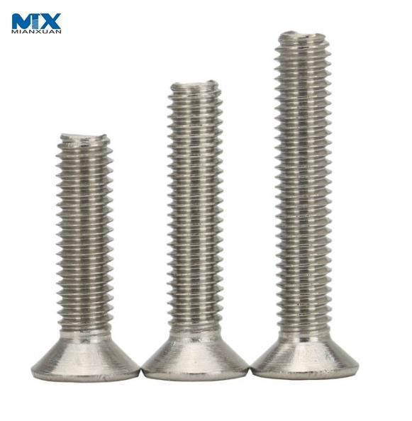 Tornillos de cabeza plana empotrados de pH de acero inoxidable