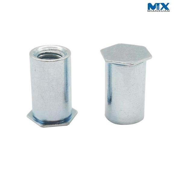 Tuercas remachables de cabeza hexagonal para automóvil