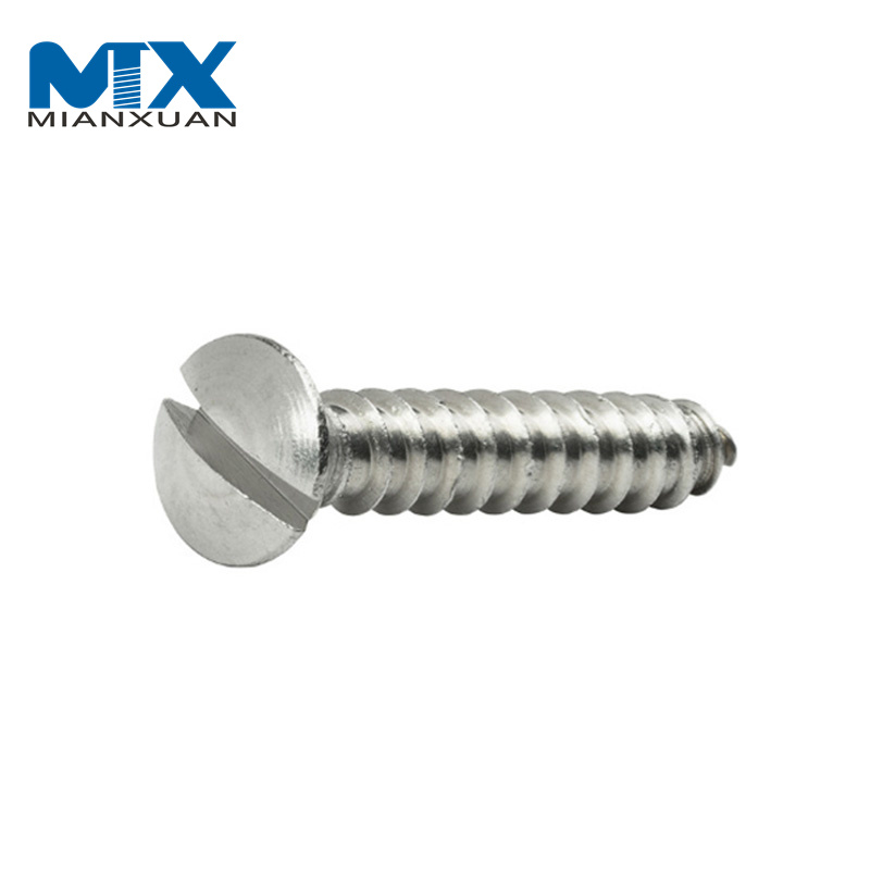 Hardware sujetadores Metal acero ranurado ovalado cabeza avellanada tornillos autorroscantes para madera DIN7973
