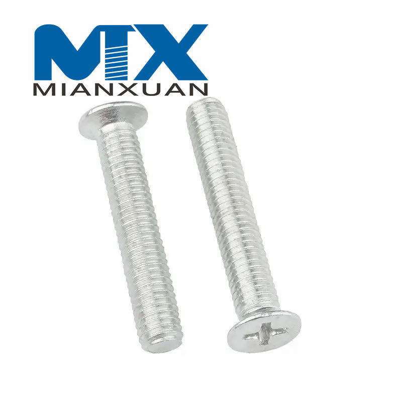Tornillo de máquina con cabeza Tornillos de cabeza avellanada empotrados en cruz