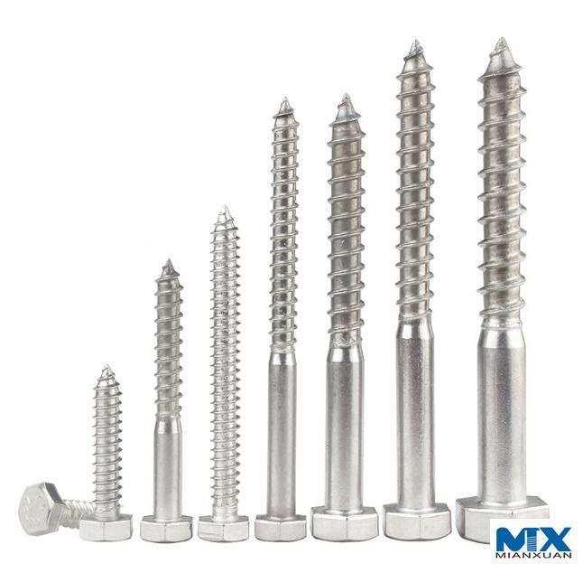 Tornillos de entrenador hexagonales de acero inoxidable