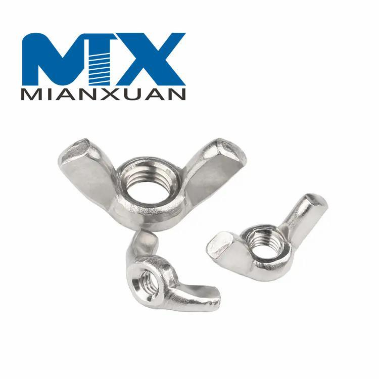 Tuerca de mariposa de acero inoxidable SS304 DIN315