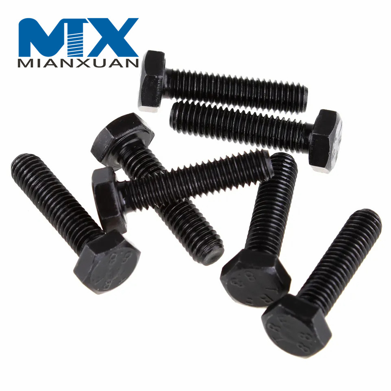 Precio al por mayor Grado 8,8 Pernos y tuercas Arandelas de tornillo Perno hexagonal galvanizado de acero DIN931