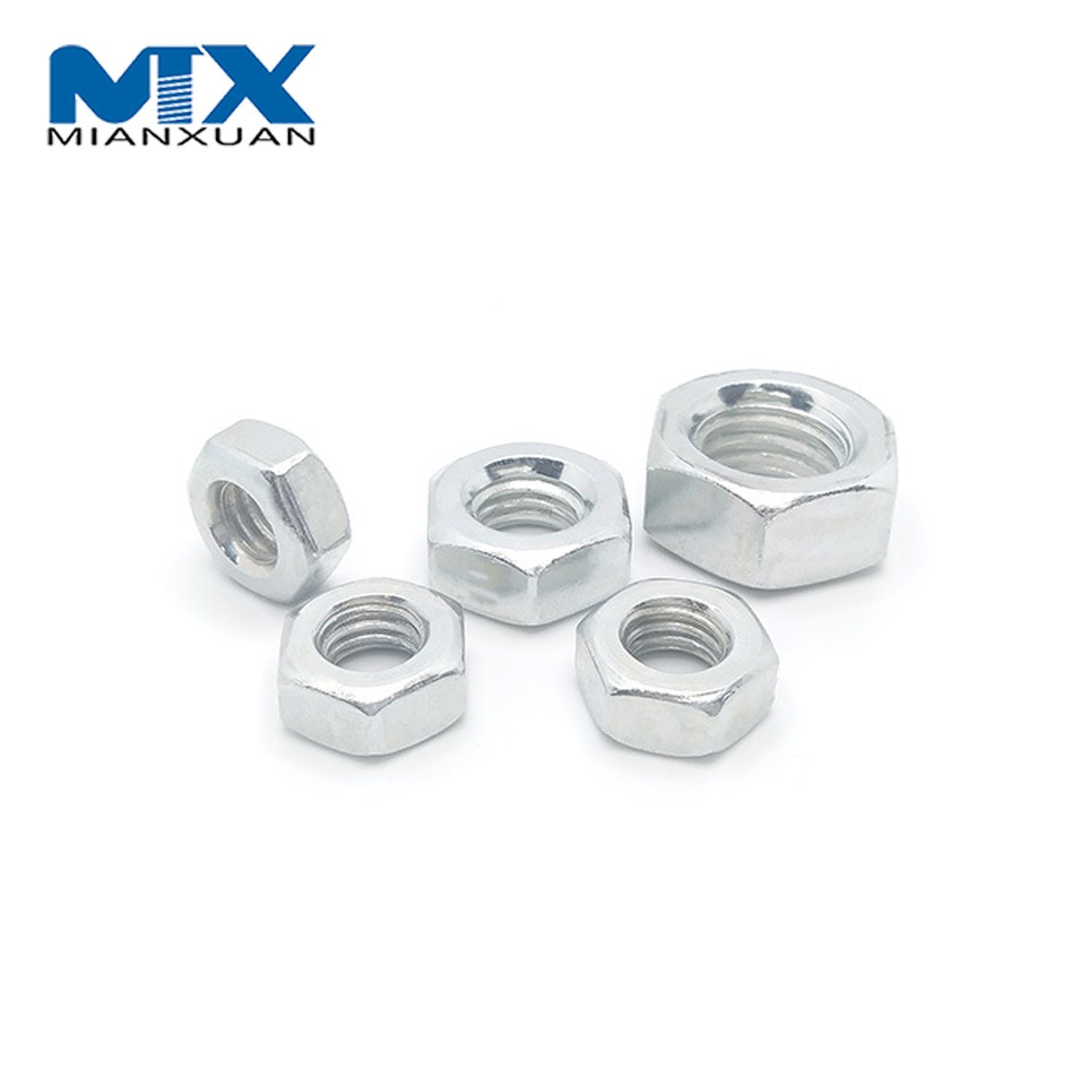 Tuerca hexagonal DIN 934 Fabricante estándar de acero al carbono Fabricante de zinc DIN934