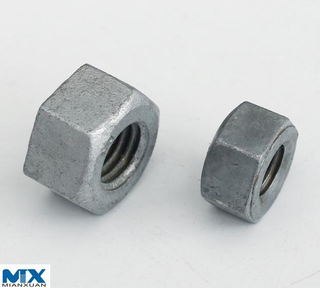 Tuercas pesadas hexagonales 2h para construcción