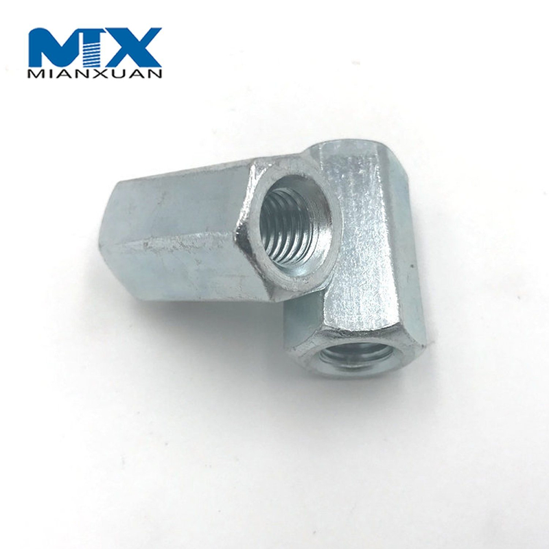 DIN6334 Tuerca hexagonal Acero al carbono Fabricante estándar Zinc negro