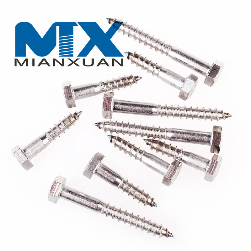 Tornillos para madera con cabeza hexagonal DIN 571
