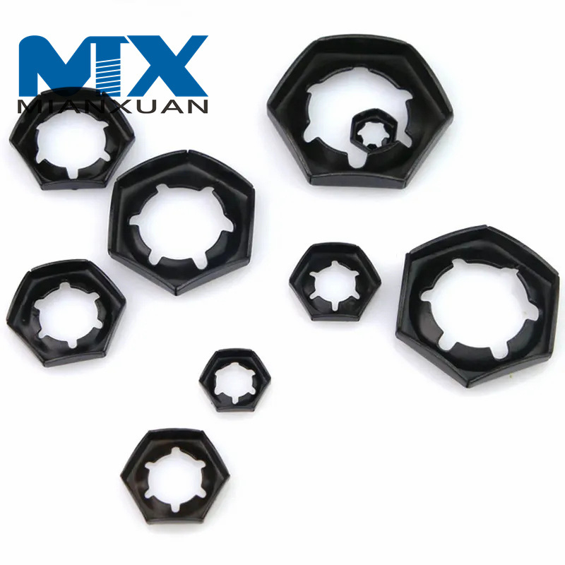 Contratuerca de acero al carbono Bloqueo de tuerca apretada autoblocante hexagonal