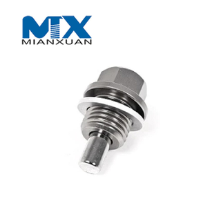Aluminio magnético de encargo del tornillo de drenaje de aceite del tornillo de cárter de aceite de las piezas de adaptación automática