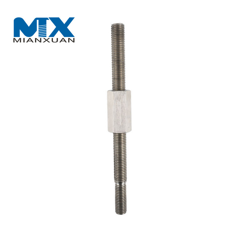 Perno roscado de doble extremo de torneado CNC especial con nueva alta calidad