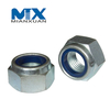 Tuerca de inserción de nailon hexagonal DIN985 Tuerca autoblocante DIN 985 Acero al carbono 4,8 8,8 10,9 12,9 M12 M14 M16 M20 HDG Galvanizado en caliente
